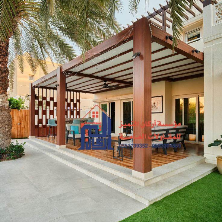 تركيب برجولات خشب